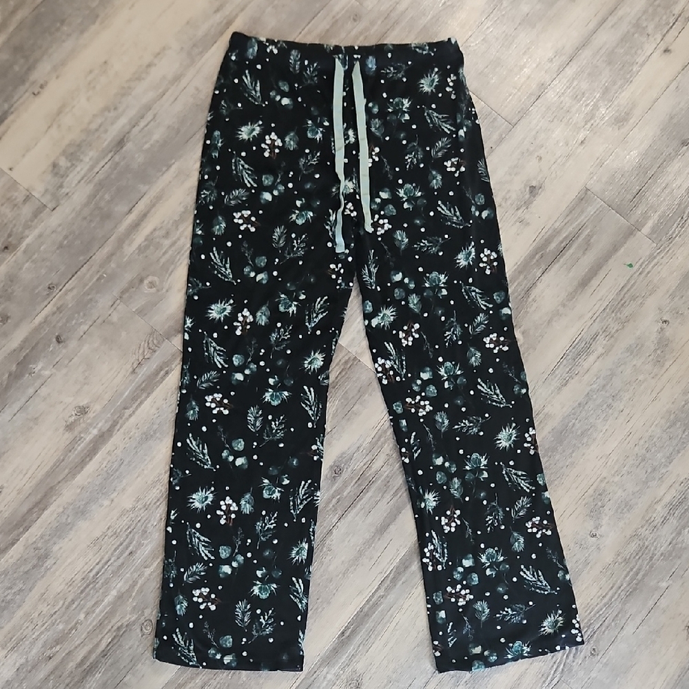 Stars Above Black and Green Lounge Pants